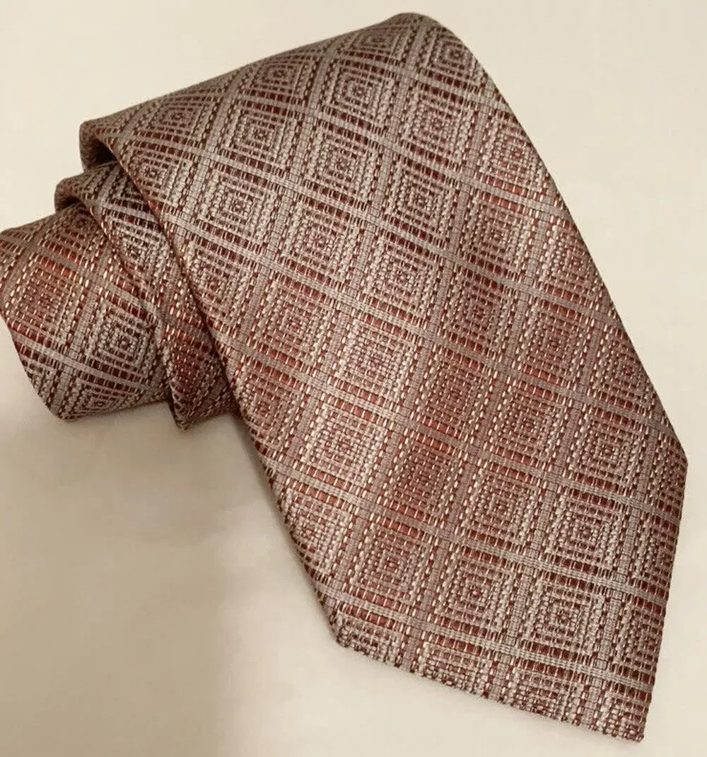 Lancetti Silk Tie - GEOMETRIC Squares pattern